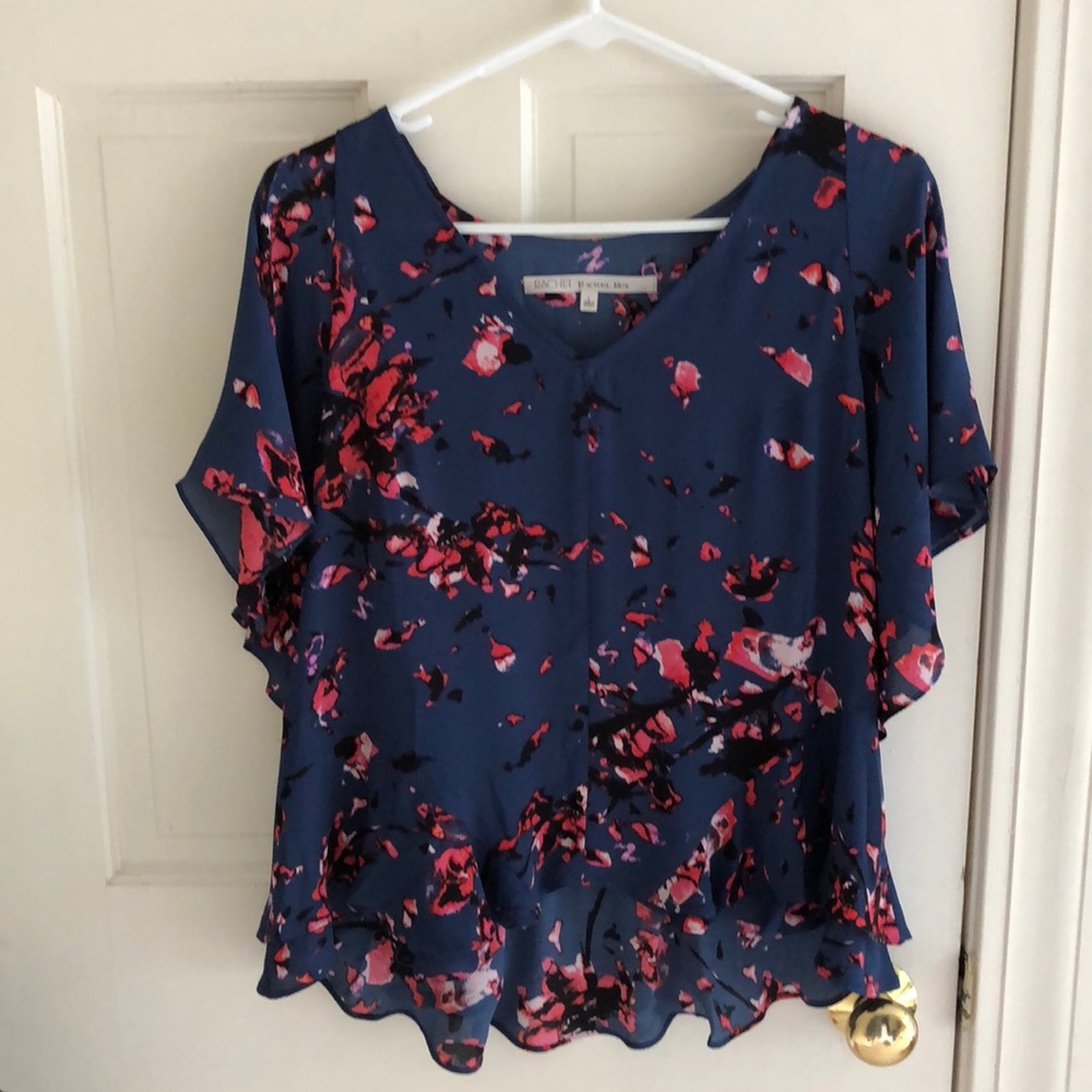 LAST CALL BEFORE THREDUP! 
Rachel Rachel Roy Floral Blouse Size Large